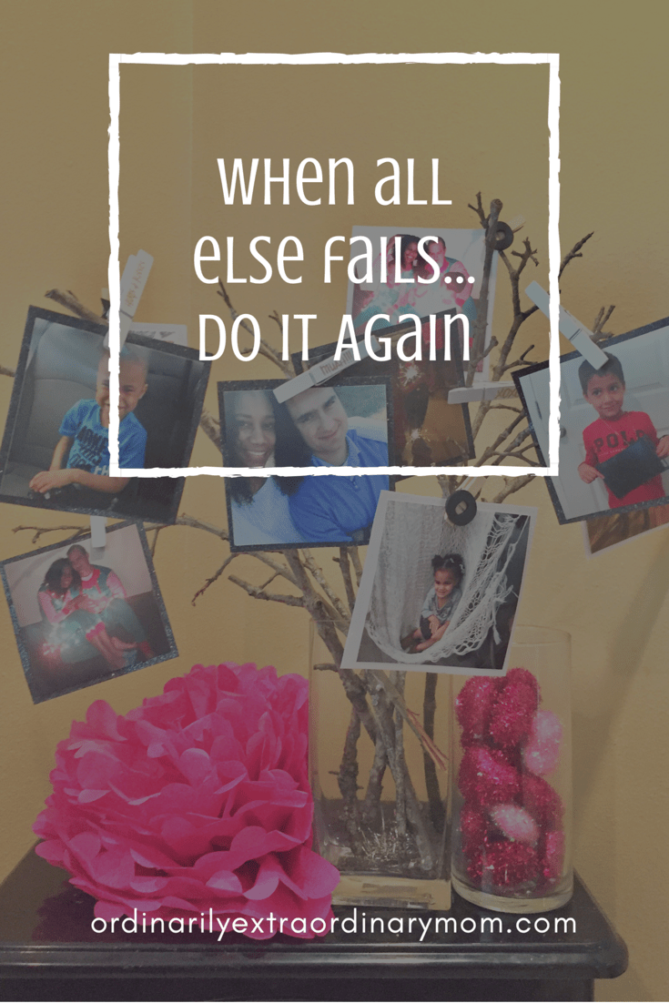 Someone here needs to hear that. When life hands you lemons, and you feel like you have failed and you are over it, just keep going. Someone is watching. Someone could not care less about your imperfection. You are different. You are not the same.