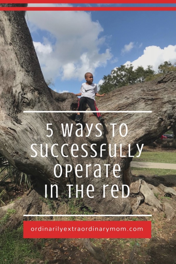 Someone is operating in the red at work. Someone is operating in the red in their marriage. Someone is operating in the red with their budget, or their children, or their health, or their home. Someone is looking around and all they see is red.