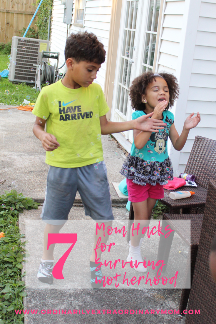 7 Mom Hacks for Surviving Motherhood | ordinarilyextraordinarymom #momhacks #survivingmotherhood #momlife #motherhood #stressfree #stressreduction #stressedout #mom